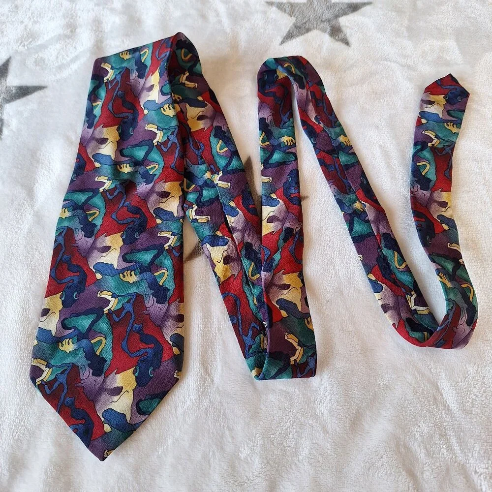 J Garcia Cartoon Limbo Collection Eight‎ Silk Neck Tie Made In USA by Stoneheng